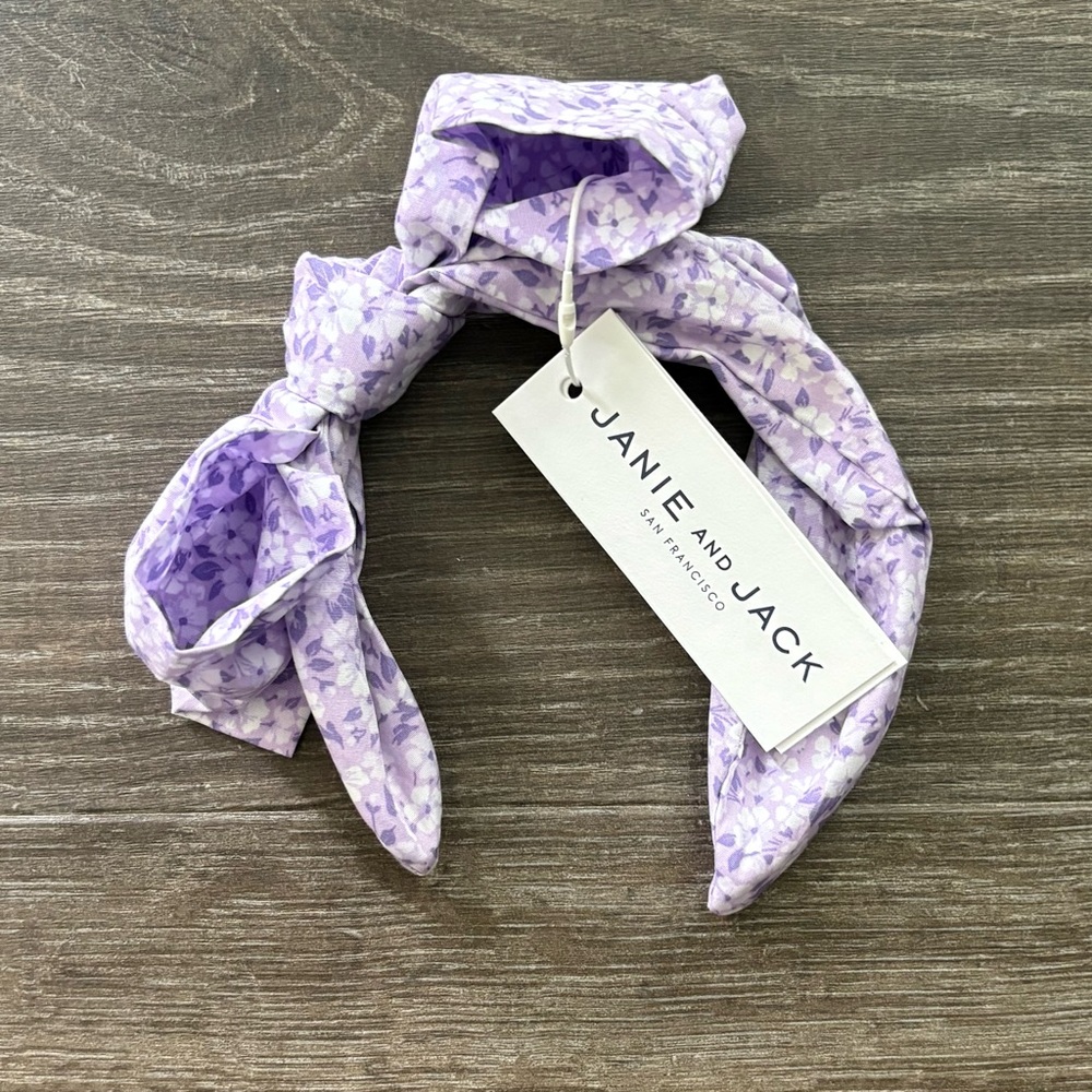 Janie and Jack Floral Purple Headband - NEW!